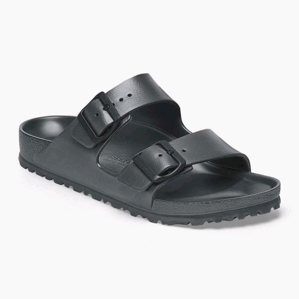 Birkenstock EVA Arizona Essentials Metallic Anthracite Sz 40 260 L9 M7 $49 Uni